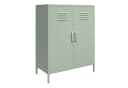 loft24 Metallschrank Mission District Highboard 2 Türen Retro Grün Bild 2