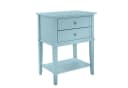 loft24 Beistellschrank Franklin Grau 2 Schubladen MDF Bild 2