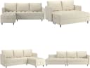 DOREL HOME Ecksofa LINDHUS L-Form Beige Cord Stauraum Bild 4