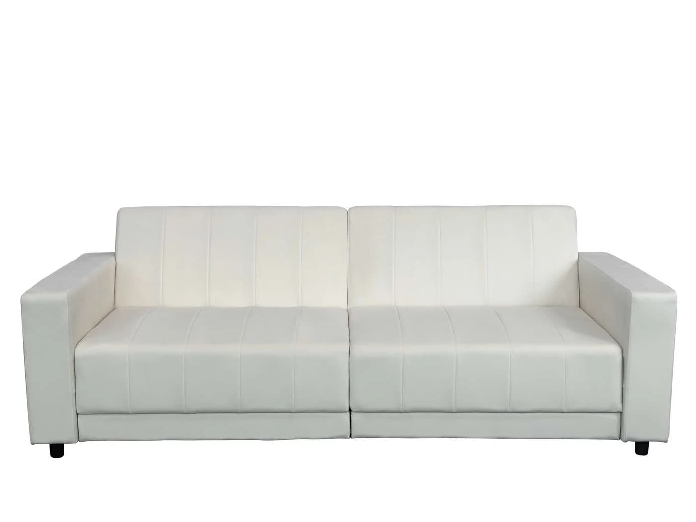 DOREL HOME Allie II Schlafsofa 3-Sitzer Creme mit Schlaffunktion