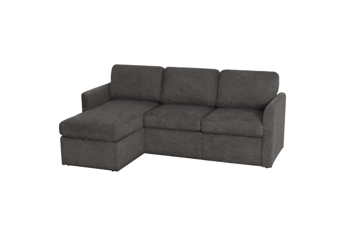 DOREL HOME Ecksofa NORDHUS L-Form Anthrazit mit Stauraum - Bild 5