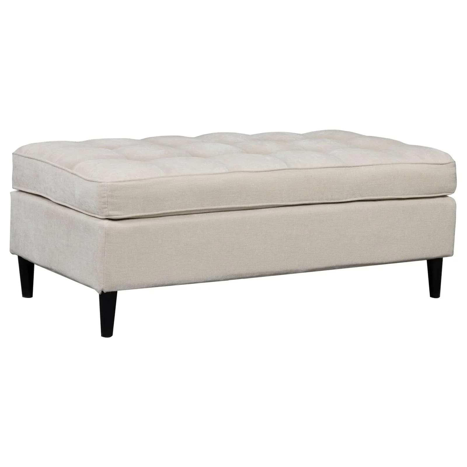 DOREL HOME Ottomane LINDHUS Creme 120 cm Chenille