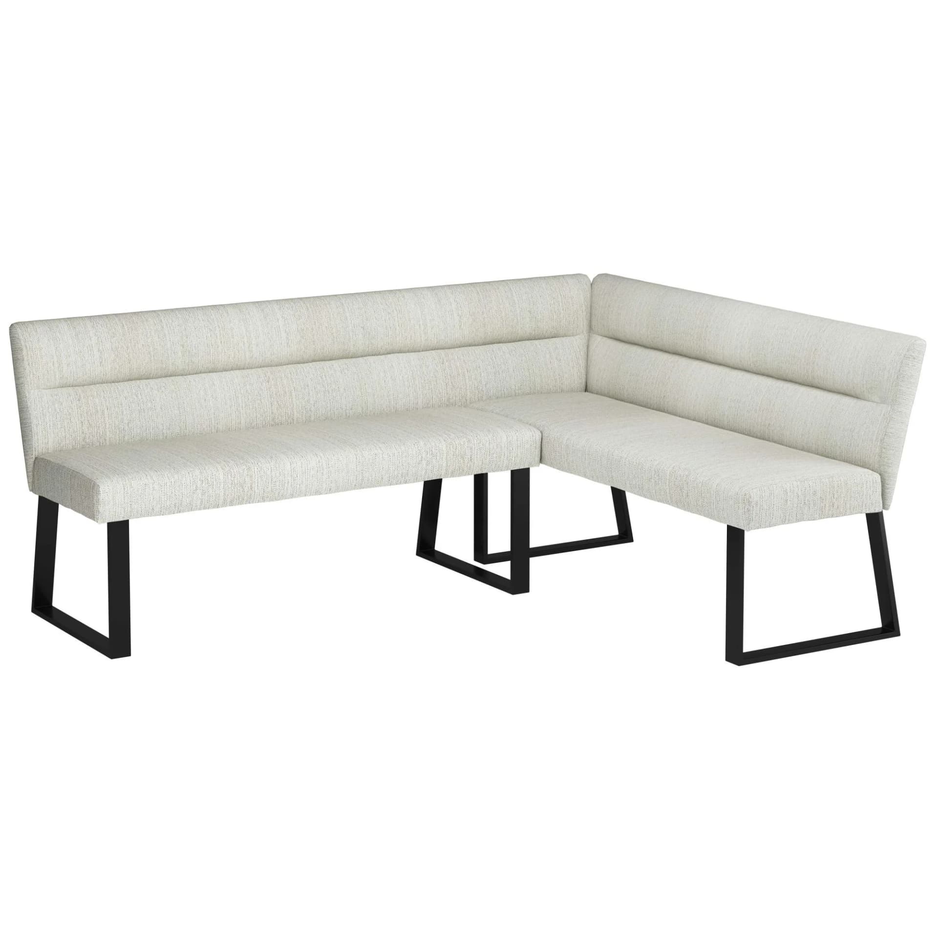 OTTO HOME Essbank Ivanna Creme Schwarz Gepolstert