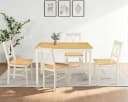 OTTO home Esszimmerstuhl Willow Set Massivholz Lackiert Weiß Bild 1