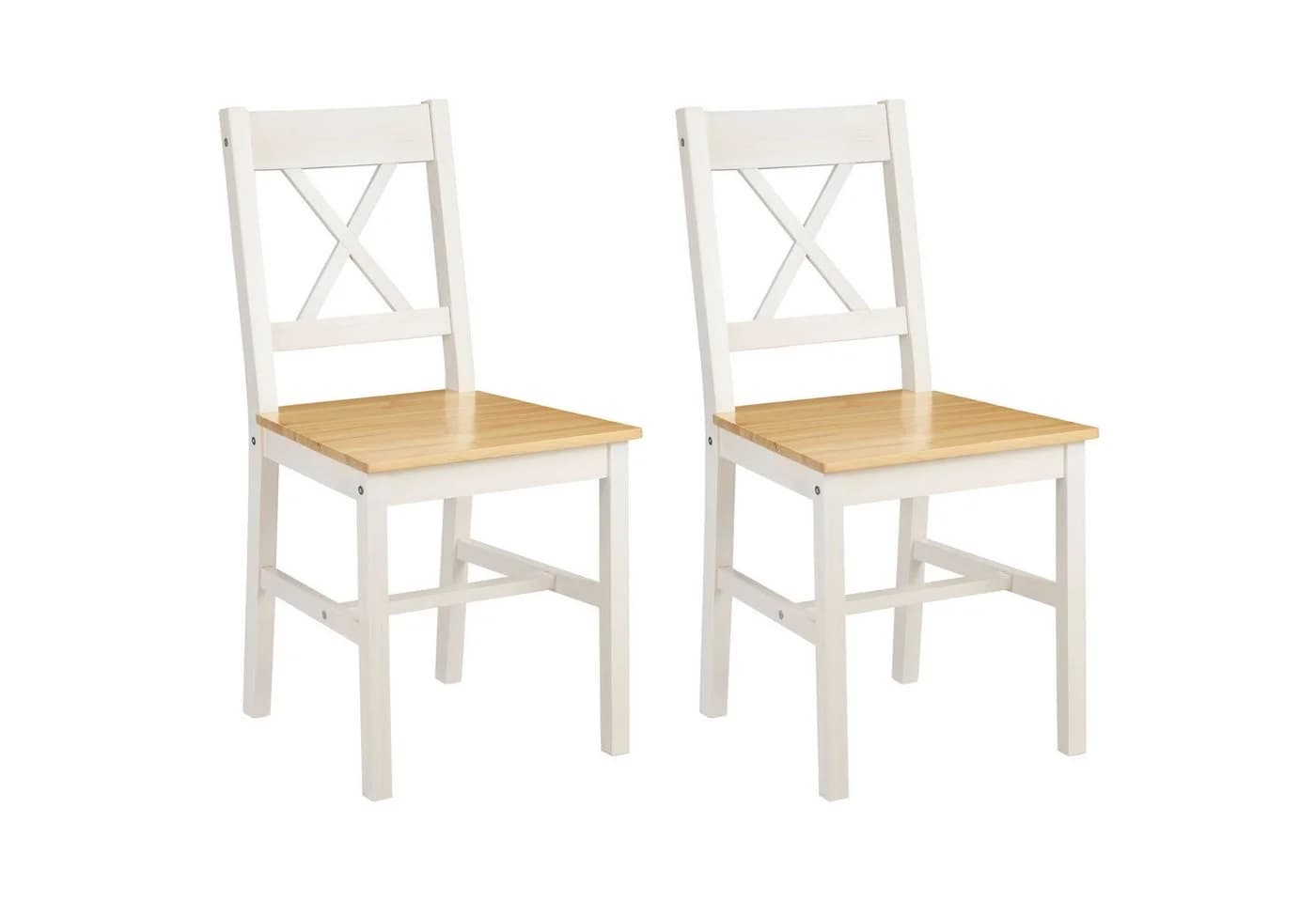 OTTO home Esszimmerstuhl Willow Set Massivholz Lackiert Weiß - Bild 2