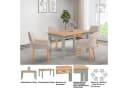 OTTO home Esstisch Selma mit Schublade Massivholz Kiefernholz Bild 3