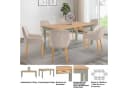 OTTO home Esstisch Selma mit Schublade Massivholz Kiefernholz Bild 3