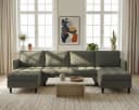 Dorel Home Wohnlandschaft LINDHUS Modulsofa Cord Grün U-Form Bild 1