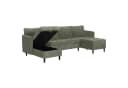 Dorel Home Wohnlandschaft LINDHUS Modulsofa Cord Grün U-Form Bild 4