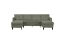 Dorel Home Wohnlandschaft LINDHUS Modulsofa Cord Grün U-Form Bild 5