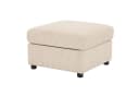 Dorel Home Polsterhocker STILHUS Cord Schwarz 65 cm Bild 1