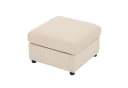 Dorel Home Polsterhocker STILHUS Cord Schwarz 65 cm Bild 4