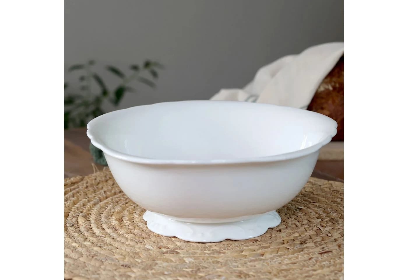 Chic Antique Schüssel Provence Weiß Porzellan D 25cm