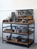 Chic Antique Wandregal mit Schubladen Antique Natur Bild 2