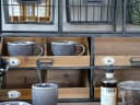 Chic Antique Wandregal mit Schubladen Antique Natur Bild 3