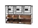 Chic Antique Wandregal mit Schubladen Antique Natur Bild 5