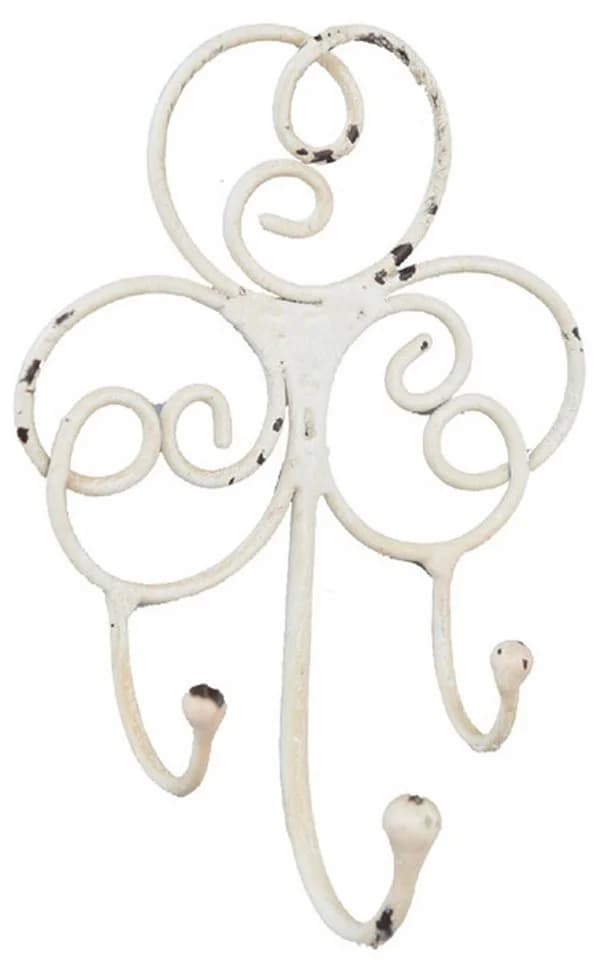 MarieAnn No.25 Wandhaken Shabby Chic Antikweiß Eisen