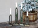 Chic Antique Kerzenhalter Glaslaterne Antik Messing Eisen Bild 2