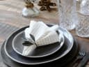 Chic Antique Papierservietten mit Streifen Beige 20 Stück Bild 1