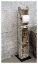 Chic Antique Toilettenpapierhalter Ziegelform Weiß Bild 2