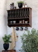 Chic Antique Wandregal Tellerregal Holz Bild 1