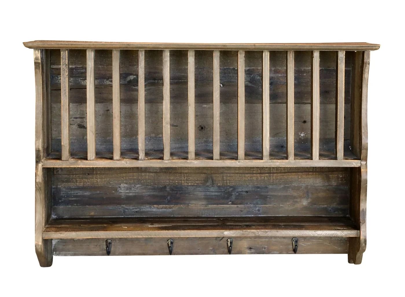 Chic Antique Wandregal Tellerregal Holz - Bild 2