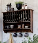 Chic Antique Wandregal Tellerregal Holz Bild 3