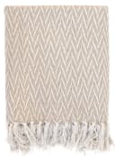 Chic Antique Decke Plaid Kuscheldecke 150x130cm Zick-Zack Muster Bild 2