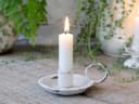 Chic Antique Kammerleuchter mit Perlkante Antique Creme Bild 1