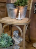 Chic Antique Kammerleuchter mit Perlkante Antique Creme Bild 4