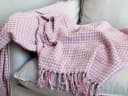Chic Antique Wohndecke Plaid Himbeer 155x130cm Baumwolle Bild 3