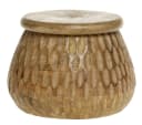 Chic Antique Aufbewahrungsdose mit Deckel aus Mangoholz Bild 2
