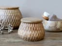 Chic Antique Aufbewahrungsdose mit Deckel aus Mangoholz Bild 3