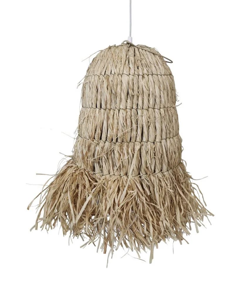 Chic Antique Hängeleuchte Geflochten Naturfarben E27 - Bild 2