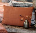 Chic Antique Kissenbezug 60x40cm Baumwolle Terracotta Bild 1