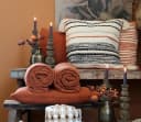 Chic Antique Kissenbezug 60x40cm Baumwolle Terracotta Bild 4