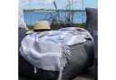 Chic Antique Aix Plaid Französisch Grau / Sky Blue Bild 1