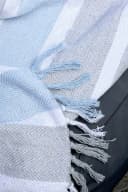 Chic Antique Aix Plaid Französisch Grau / Sky Blue Bild 4