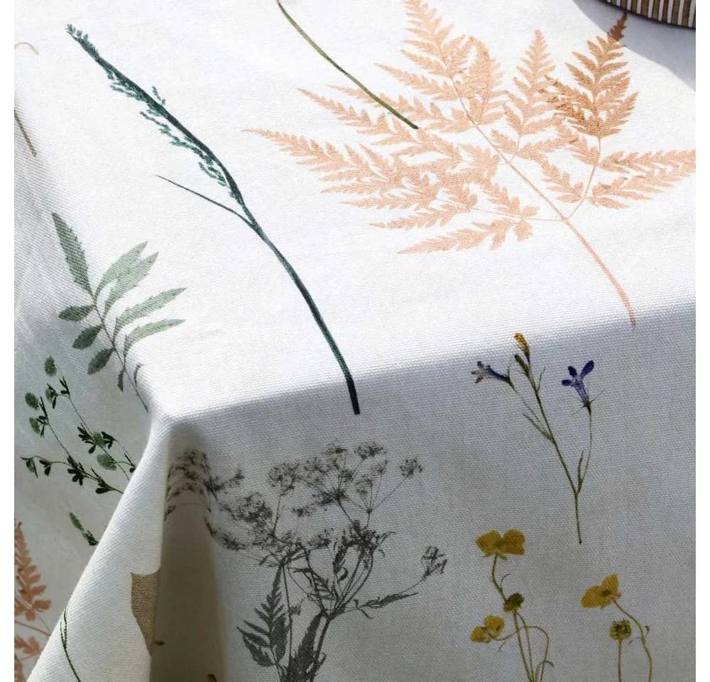 Chic Antique Tischdecke Aix Weiß mit Blumen Muster 240x140 cm - Bild 2
