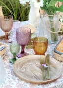 Chic Antique Weinglas-Set 6er Bunt mit Muster Glas Bild 4
