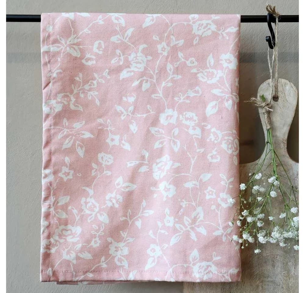 Chic Antique Geschirrtuch AIX Rosa mit Wildrosen-Print - Bild 2