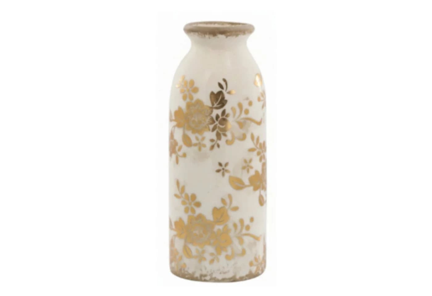 Chic Antique Dekovase Anniversary Melun Flasche Antique Messing - Bild 2