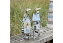 Chic Antique 2er Set Deko-Strandhäuser Hellblau/Antique-Weiß Holz Bild 3
