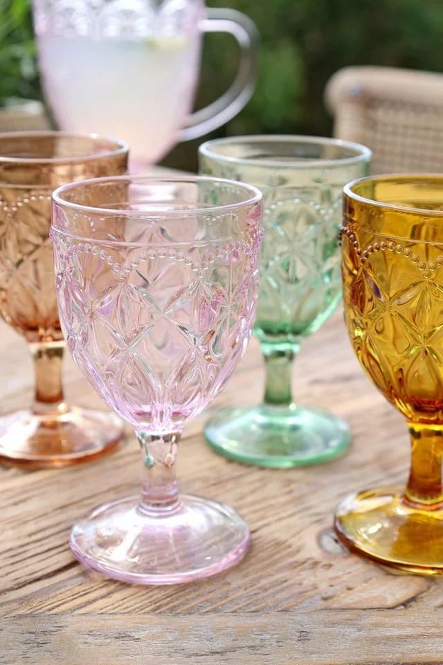 Chic Antique Weinglas-Set 6er Bunt mit Muster 250ml - Bild 4