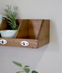 Chic Antique Wandregal 9 Fächer Holz Natur-Braun Bild 5