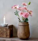 Chic Antique Vase Grimaud Deko Holzvase Braun Bild 1
