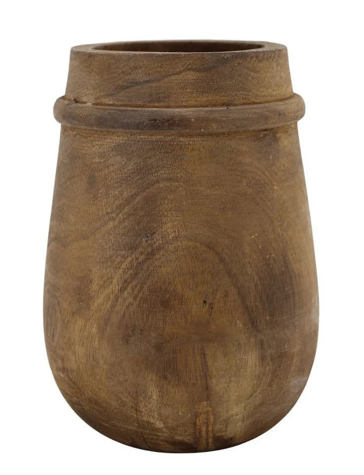 Chic Antique Vase Grimaud Deko Holzvase Braun - Bild 2