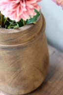 Chic Antique Vase Grimaud Deko Holzvase Braun Bild 5