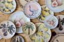 Chic Antique Teller Tablett Mediterranes Mosaik Steingut Bild 5