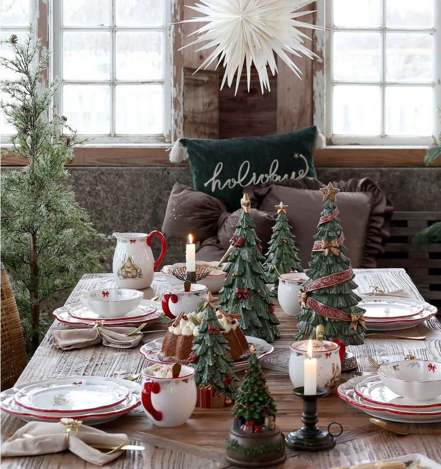 Chic Antique Kanne mit Weihnachtsmotiv Keramik 0,8L - Bild 5